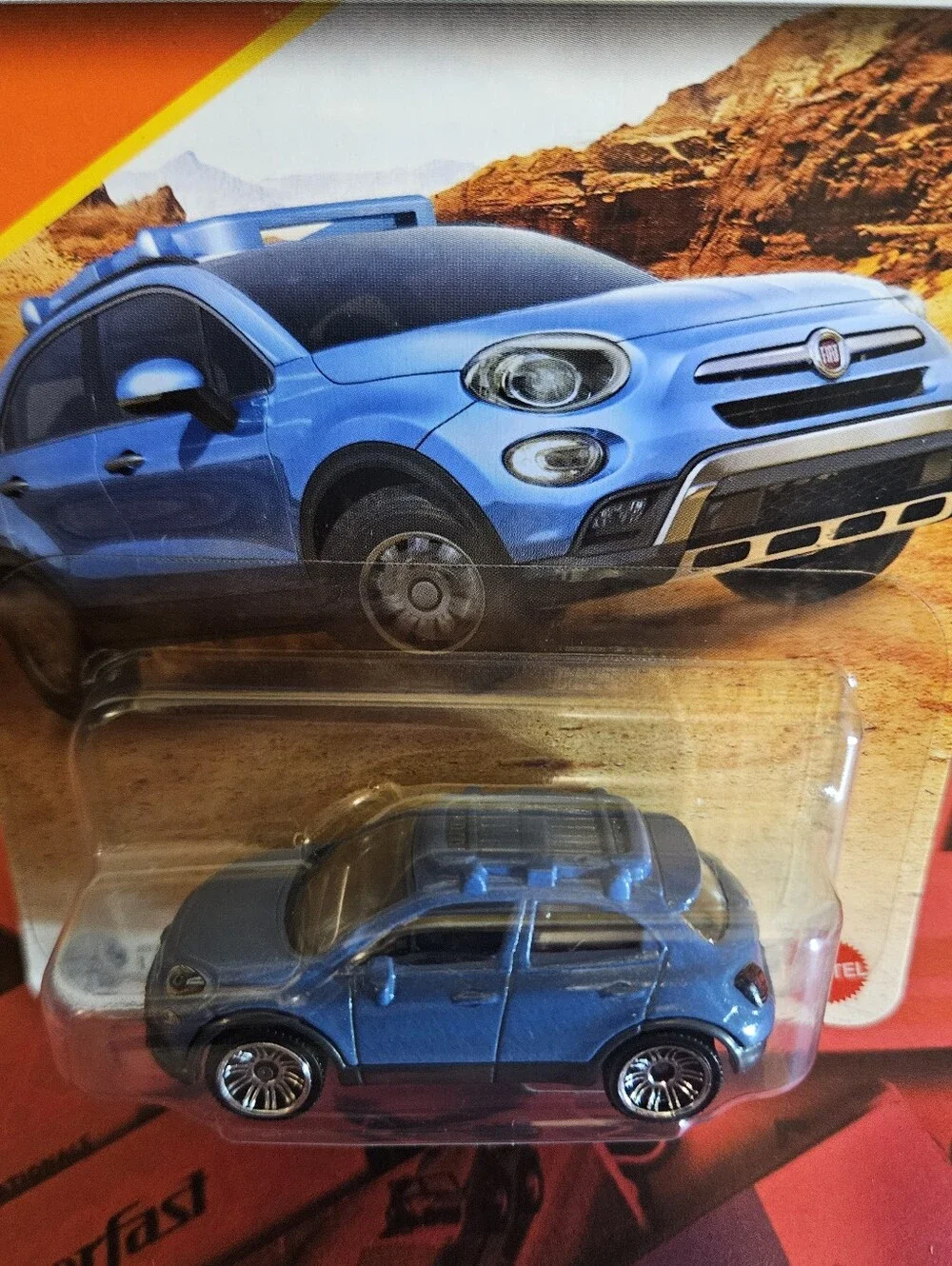 Matchbox Fiat 500X Blue Crossover Car